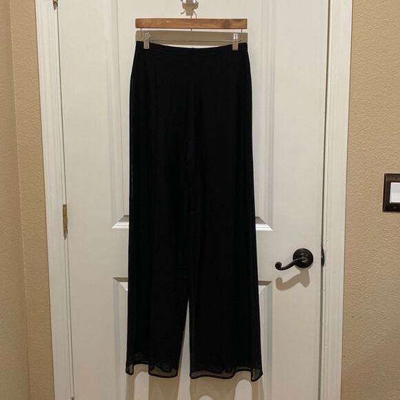 Tadashi Shoji Black Wide Leg Pants - Picture 3 of 13